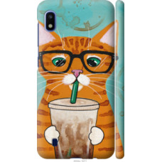Чехол на Samsung Galaxy A10 2019 A105F Зеленоглазый кот в очках (4054c-1671)