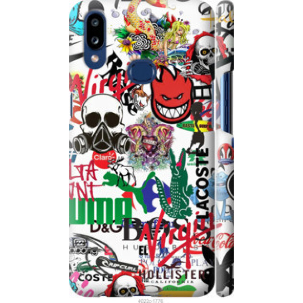 Чехол на Samsung Galaxy A10s A107F Many different logos (4022c-1776)