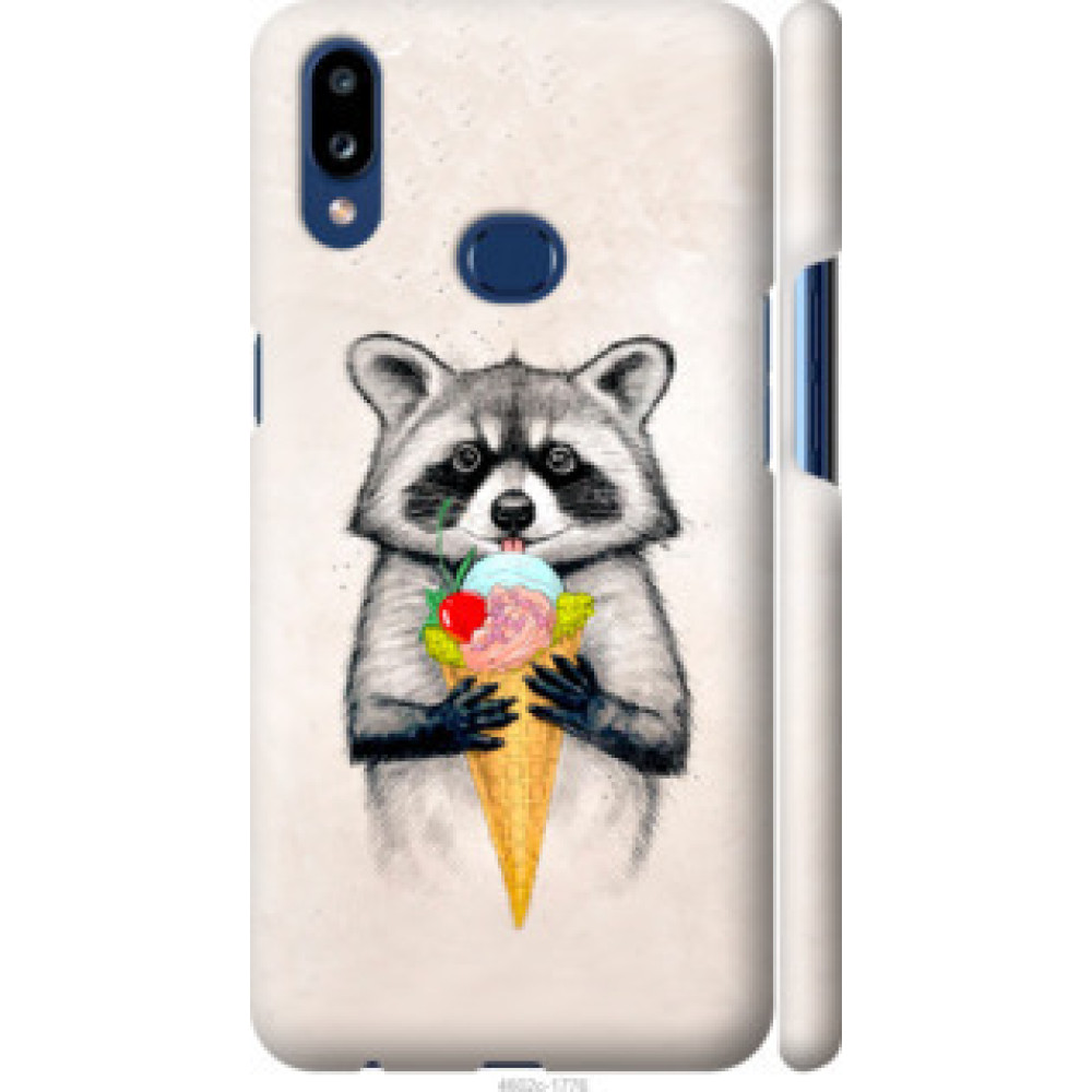 Чехол на Samsung Galaxy A10s A107F Енотик с мороженым (4602c-1776)
