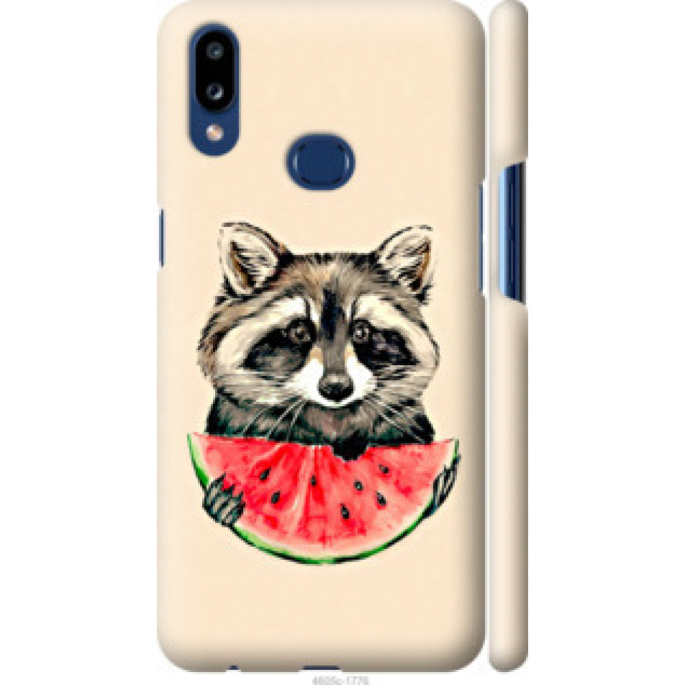 Чехол на Samsung Galaxy A10s A107F Енотик с арбузом (4605c-1776)