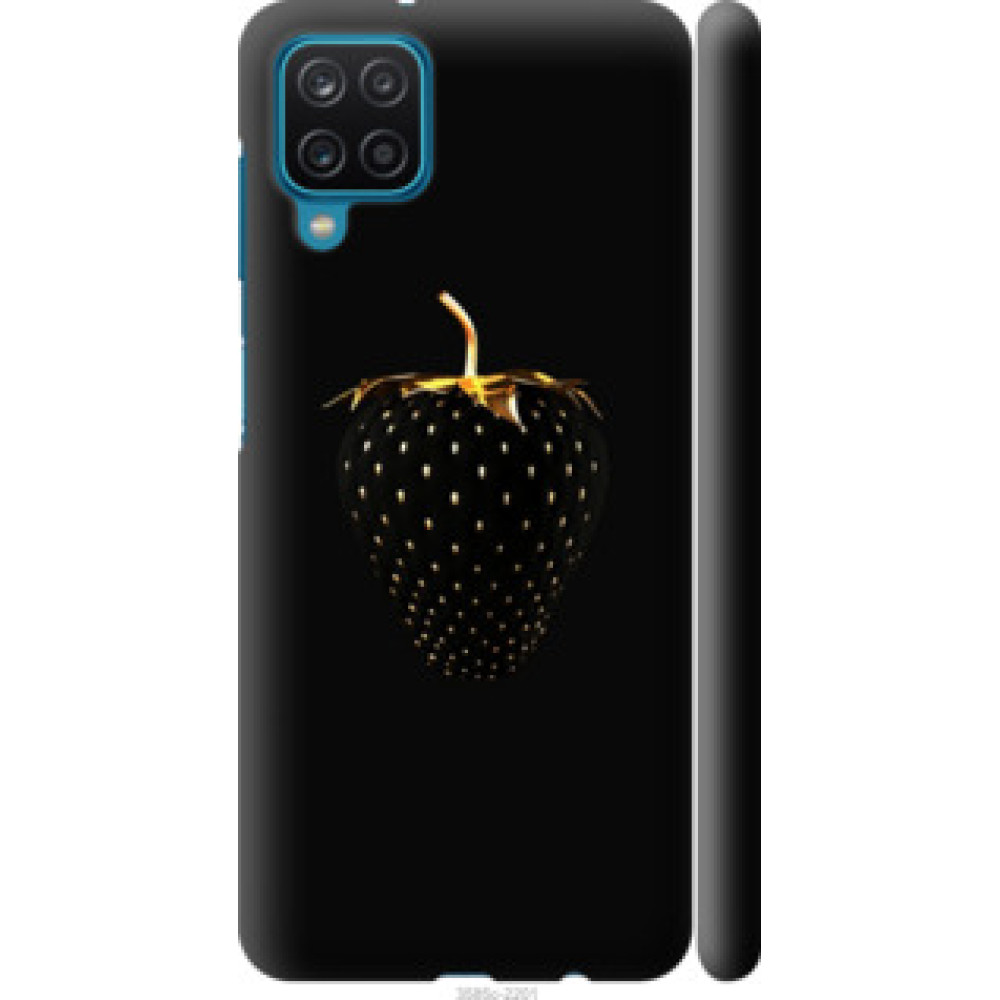 Чехол на Samsung Galaxy A12 A125F Черная клубника (3585c-2201)