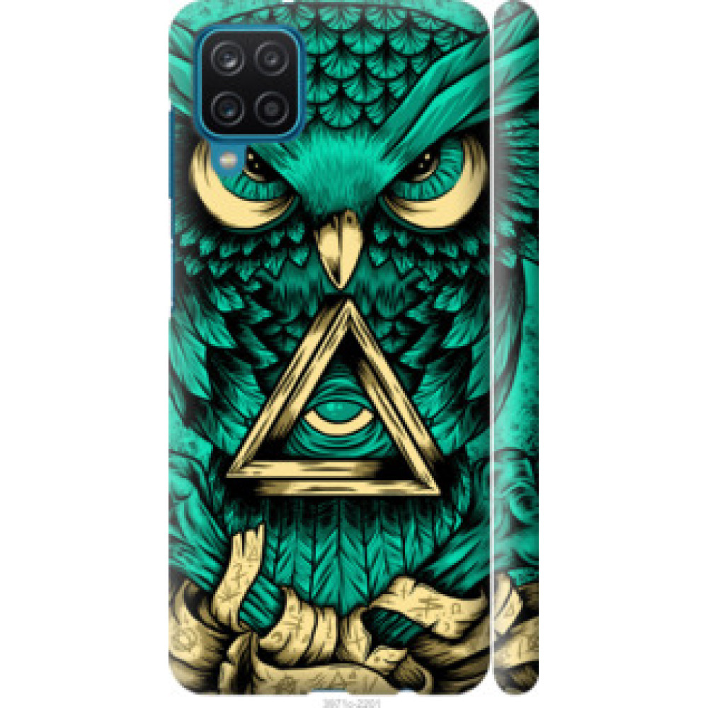 Чехол на Samsung Galaxy A12 A125F Сова Арт-тату (3971c-2201)