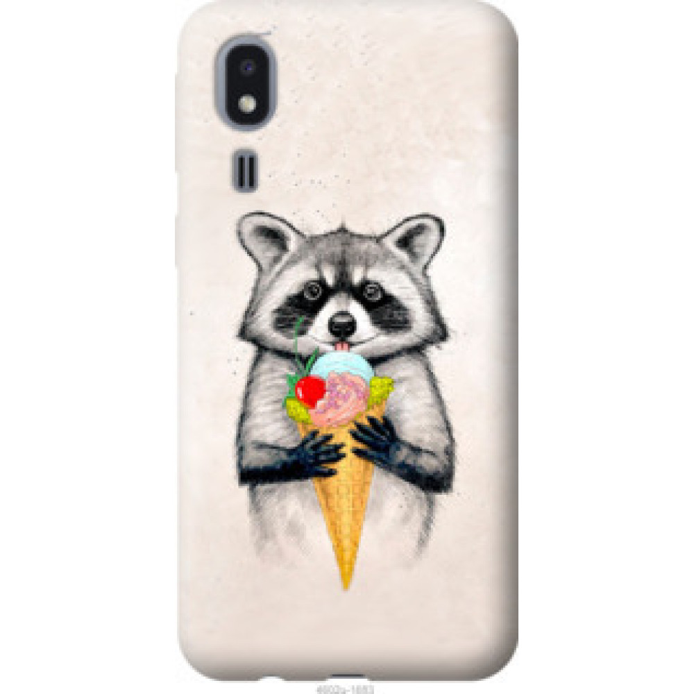 Чехол на Samsung Galaxy A2 Core A260F Енотик с мороженым (4602u-1683)
