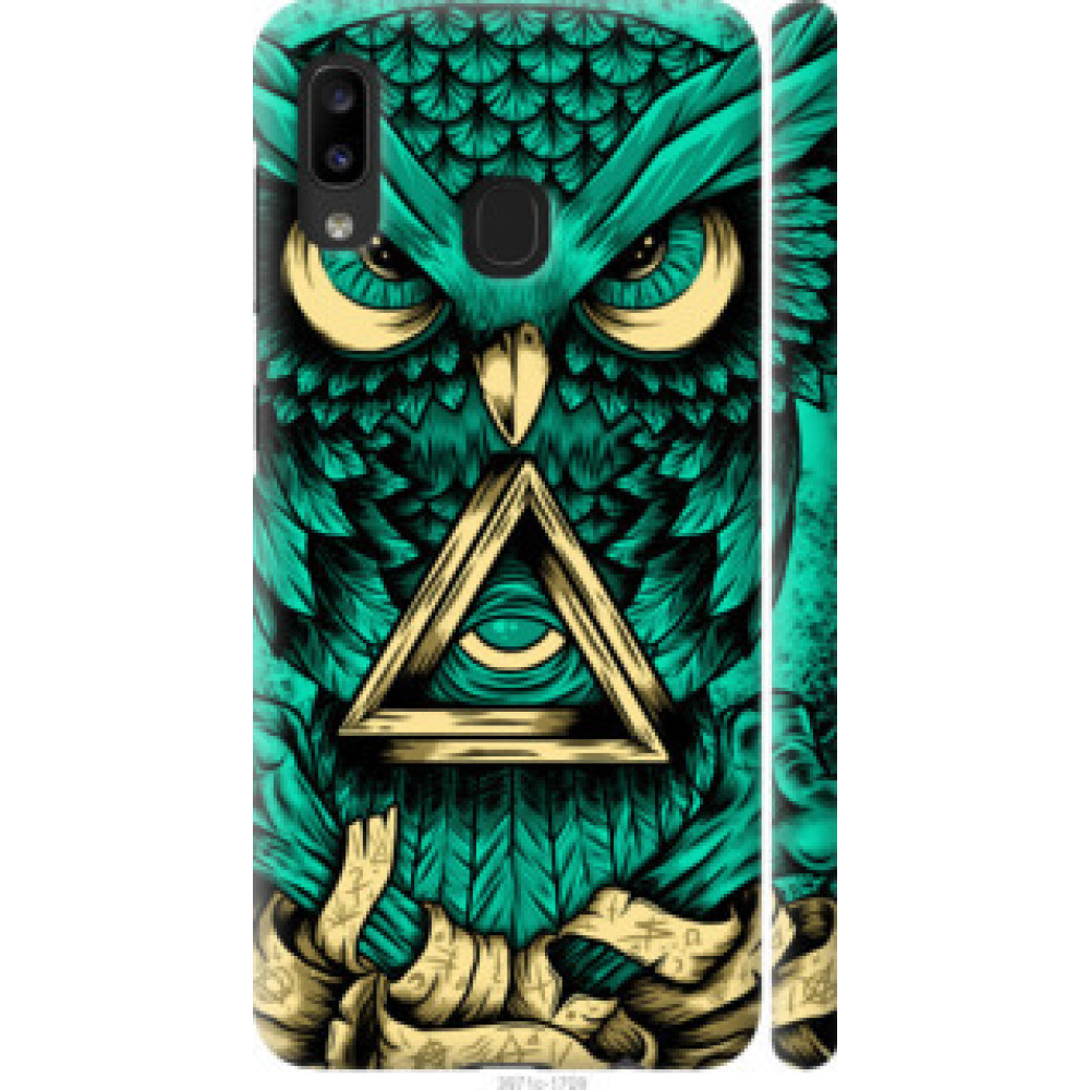 Чехол на Samsung Galaxy A20e A202F Сова Арт-тату (3971c-1709)