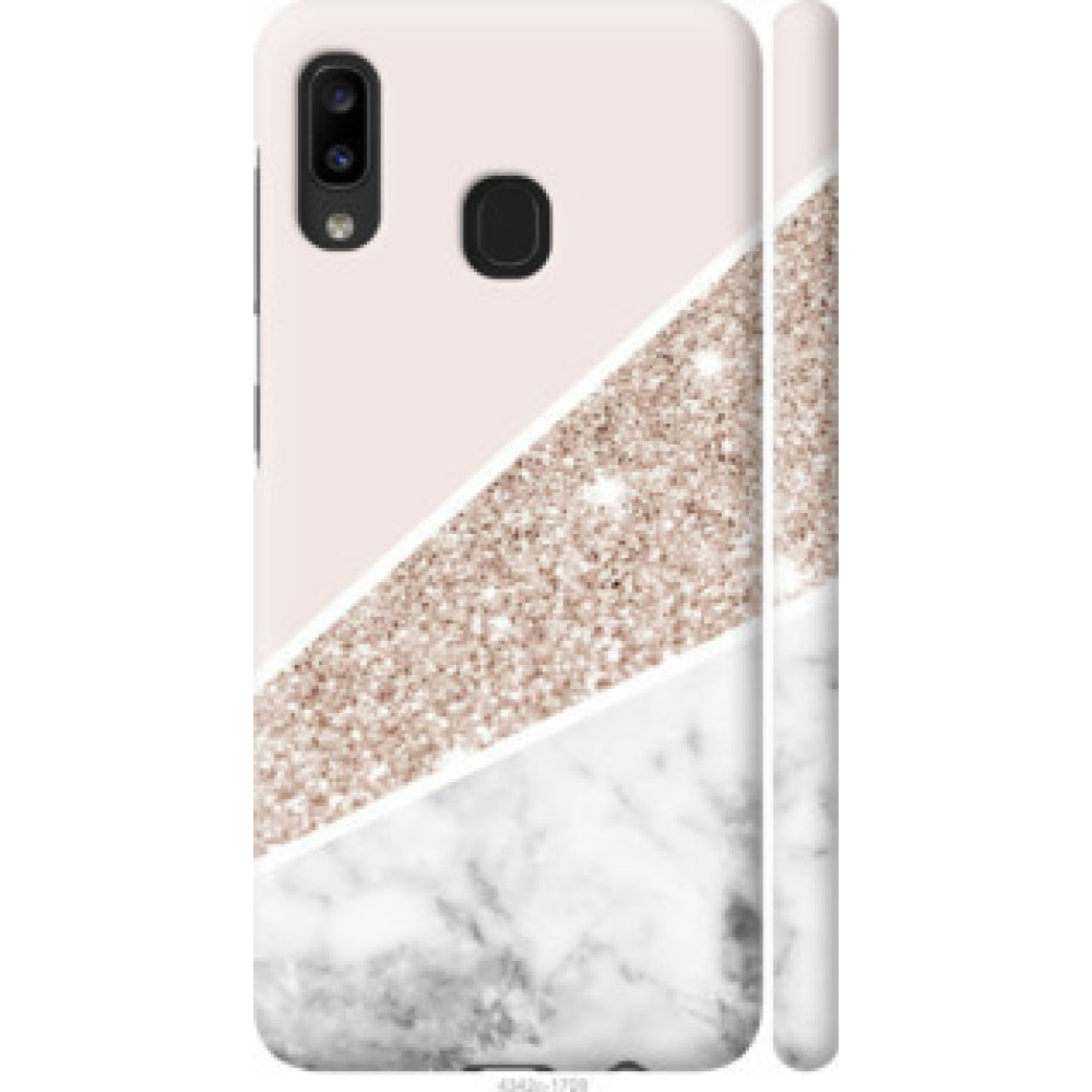 Чехол на Samsung Galaxy A20e A202F Пастельный мрамор (4342c-1709)