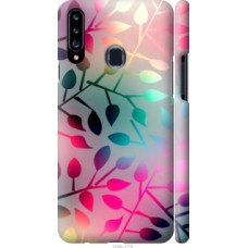 Чехол на Samsung Galaxy A20s A207F Листья (2235c-1775)