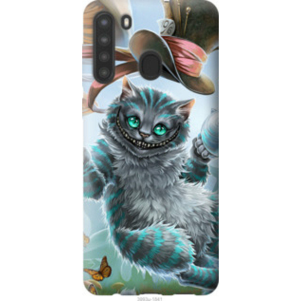 Чехол на Samsung Galaxy A21 Чеширский кот 2 (3993u-1841)