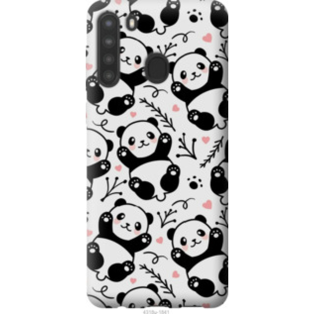 Чехол на Samsung Galaxy A21 Панды (4318u-1841)