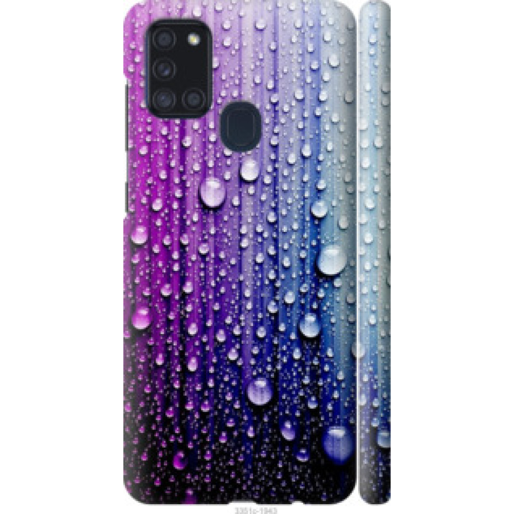 Чехол на Samsung Galaxy A21s A217F Капли воды (3351c-1943)