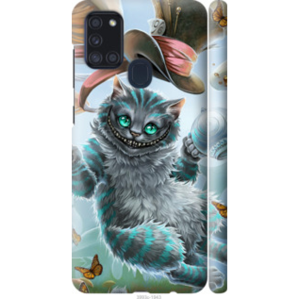 Чехол на Samsung Galaxy A21s A217F Чеширский кот 2 (3993c-1943)