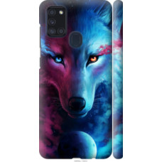 Чехол на Samsung Galaxy A21s A217F Арт-волк (3999c-1943)