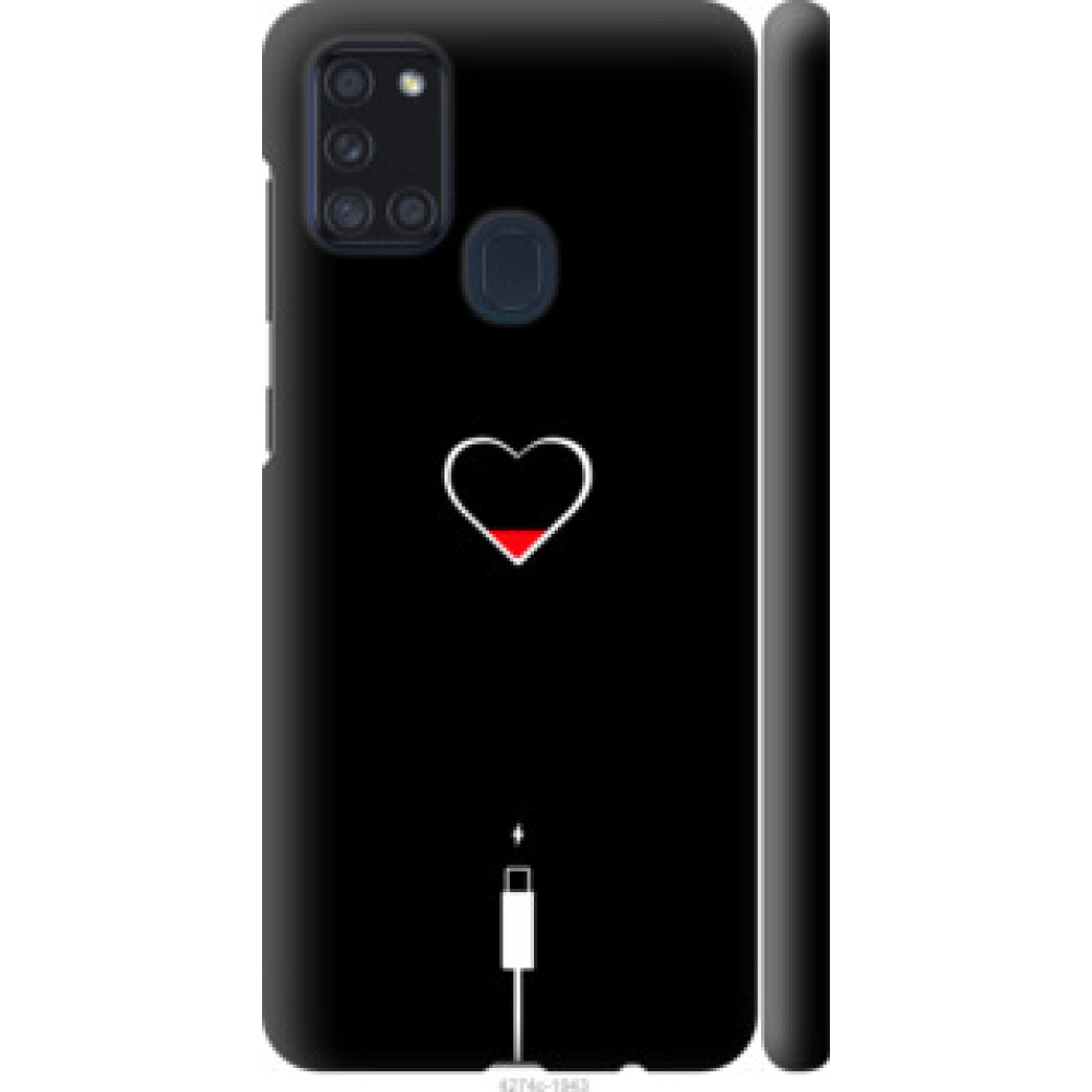Чохол на Samsung Galaxy A21s A217F Подзарядка сердца (4274c-1943)