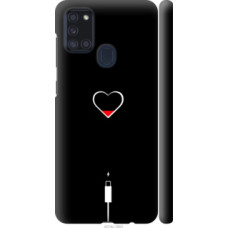 Чехол на Samsung Galaxy A21s A217F Подзарядка сердца (4274c-1943)