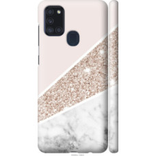 Чехол на Samsung Galaxy A21s A217F Пастельный мрамор (4342c-1943)
