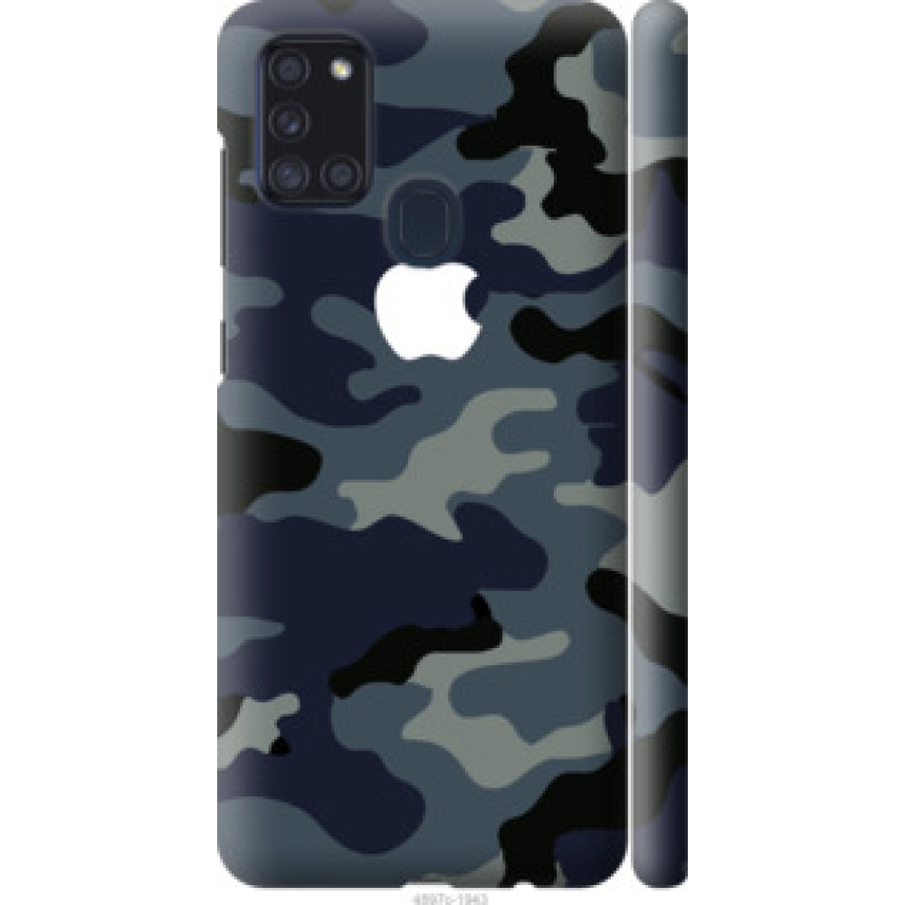 Чехол на Samsung Galaxy A21s A217F Камуфляж 1 (4897c-1943)