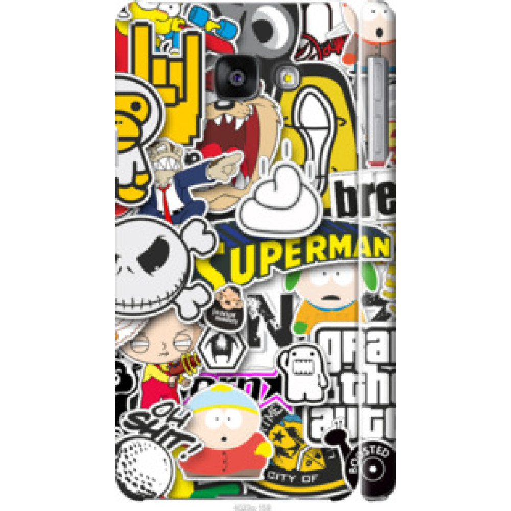 Чохол на Samsung Galaxy A3 (2016) A310F Popular logos (4023c-159)