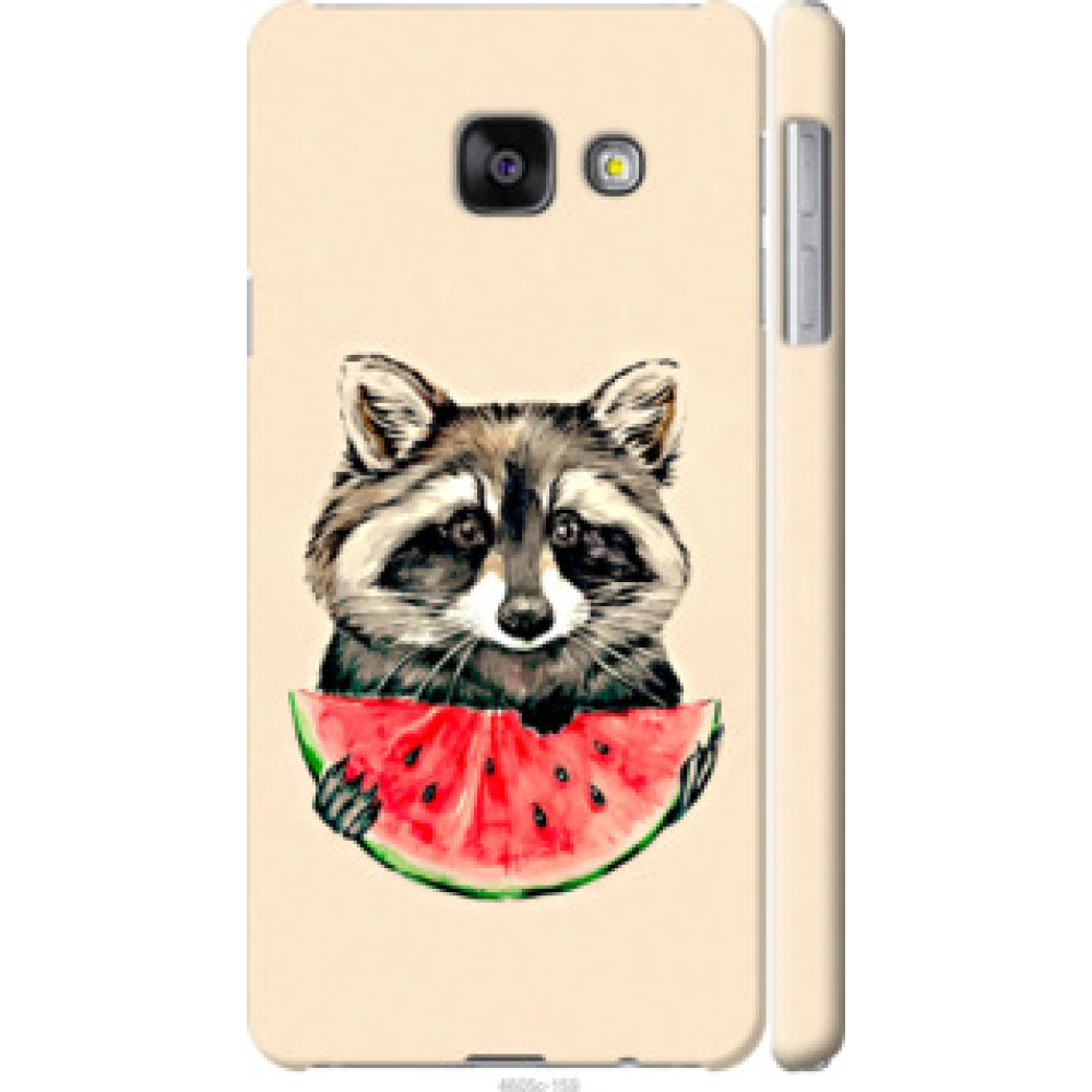 Чехол на Samsung Galaxy A3 (2016) A310F Енотик с арбузом (4605c-159)