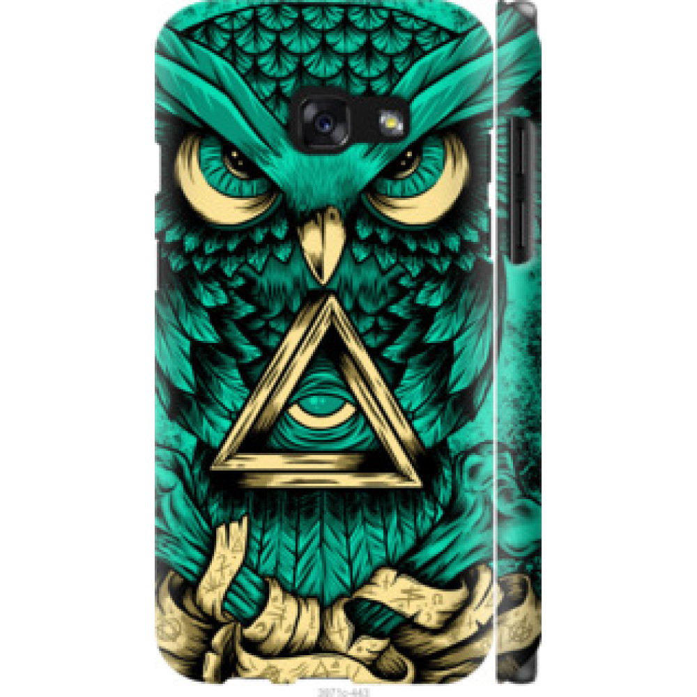 Чехол на Samsung Galaxy A3 (2017) Сова Арт-тату (3971c-443)