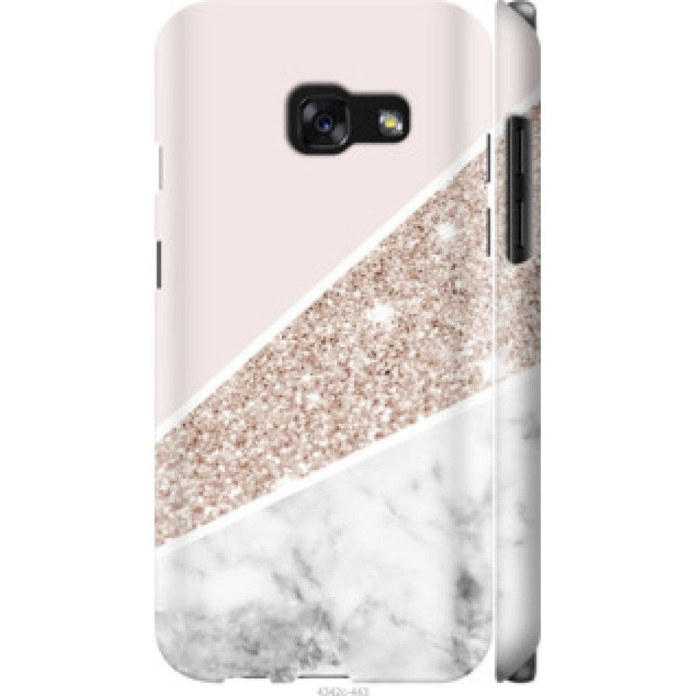 Чехол на Samsung Galaxy A3 (2017) Пастельный мрамор (4342c-443)