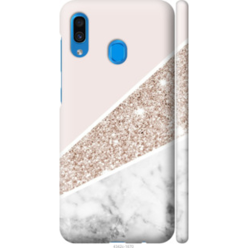 Чехол на Samsung Galaxy A30 2019 A305F Пастельный мрамор (4342c-1670)