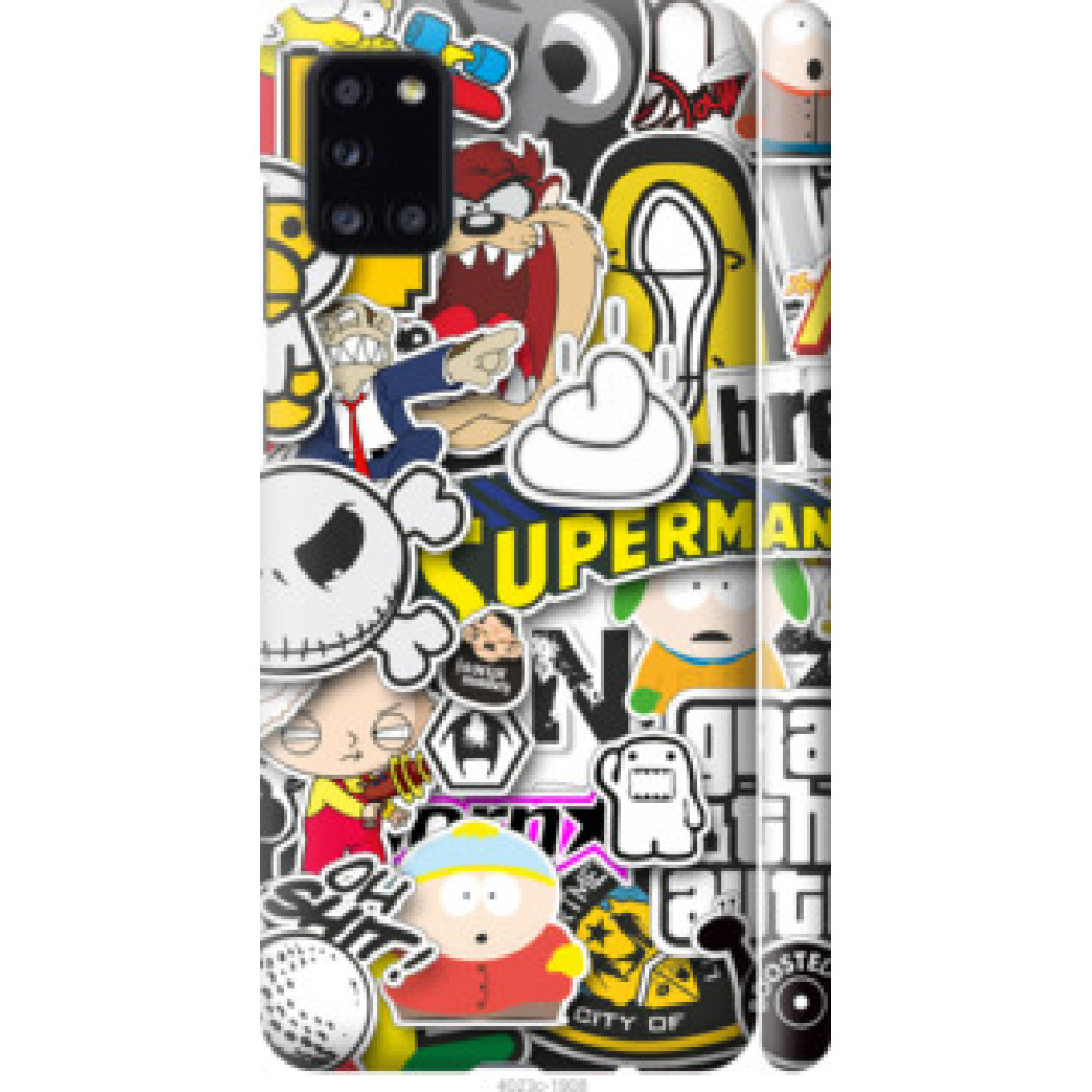 Чехол на Galaxy A31 A315F Popular logos (4023c-1908)
