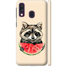 Чехол на Samsung Galaxy A40 2019 A405F Енотик с арбузом (4605c-1672)