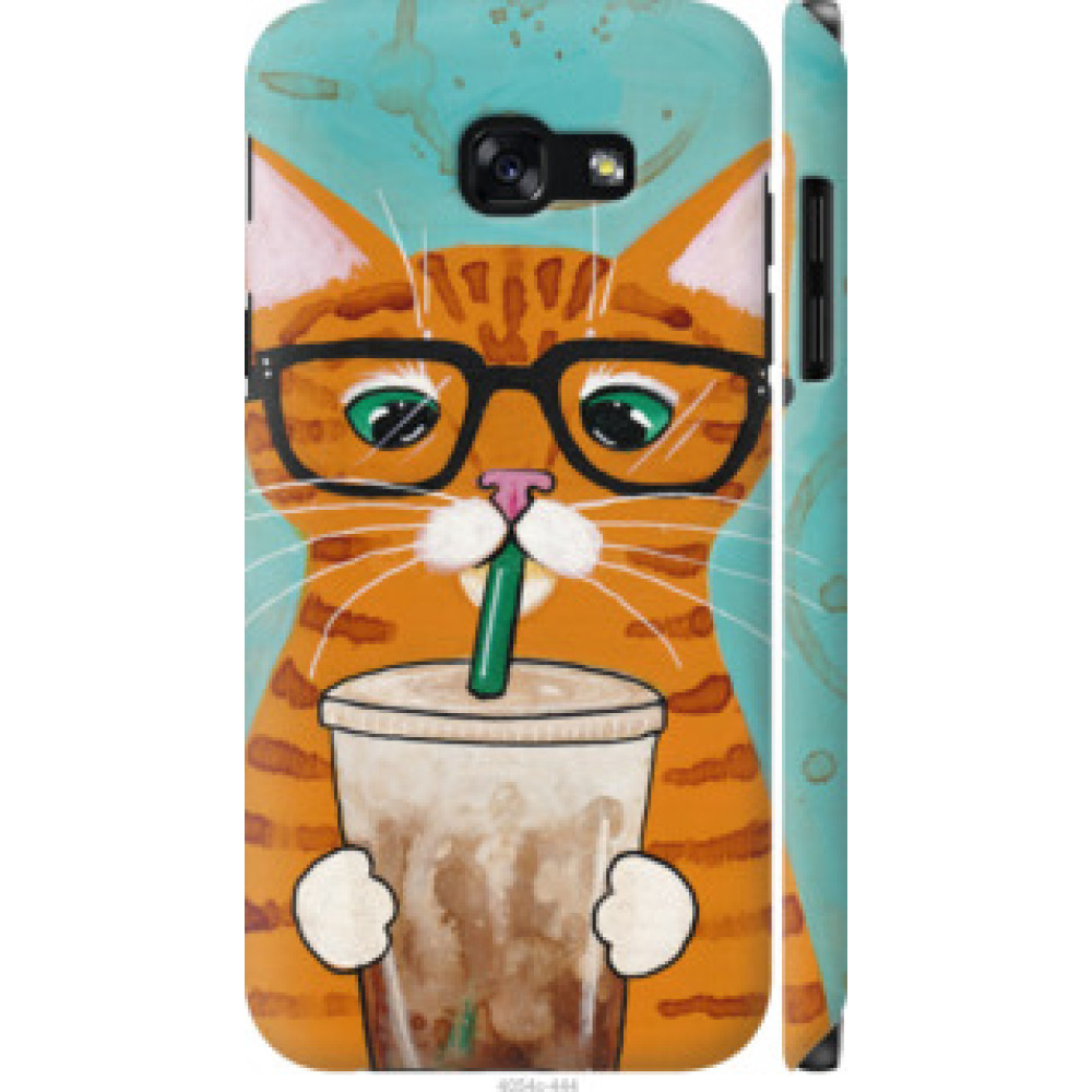 Чохол на Samsung Galaxy A5 (2017) Зеленоглазый кот в очках (4054c-444)