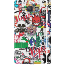 Чехол на Samsung Galaxy A5 A500H Many different logos (4022c-73)