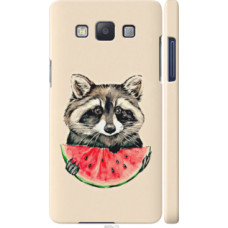 Чехол на Samsung Galaxy A5 A500H Енотик с арбузом (4605c-73)