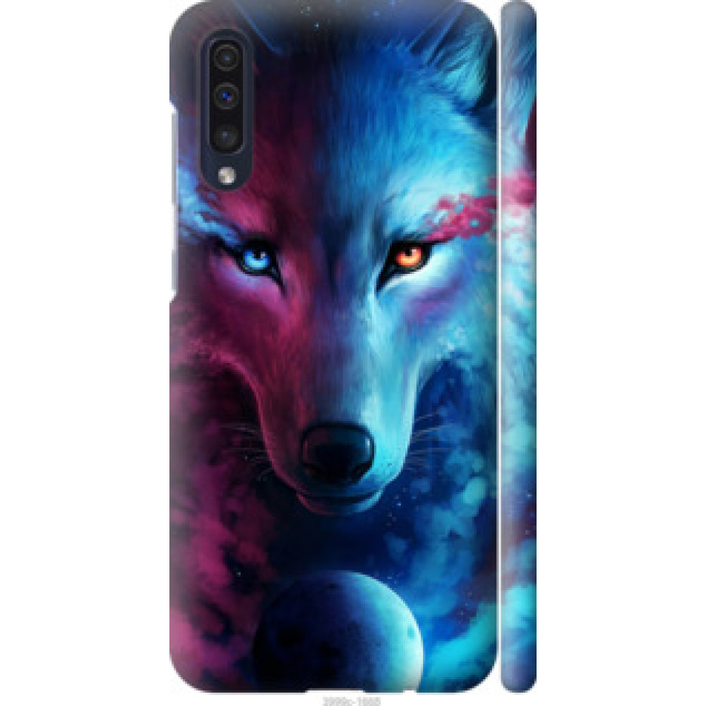 Чехол на Galaxy A30s A307F Арт-волк (3999c-1804)