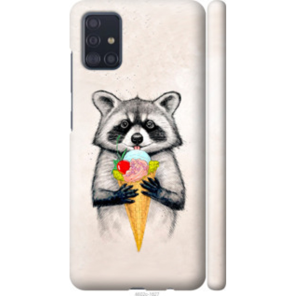 Чехол на Samsung Galaxy A51 2020 A515F Енотик с мороженым (4602c-1827)