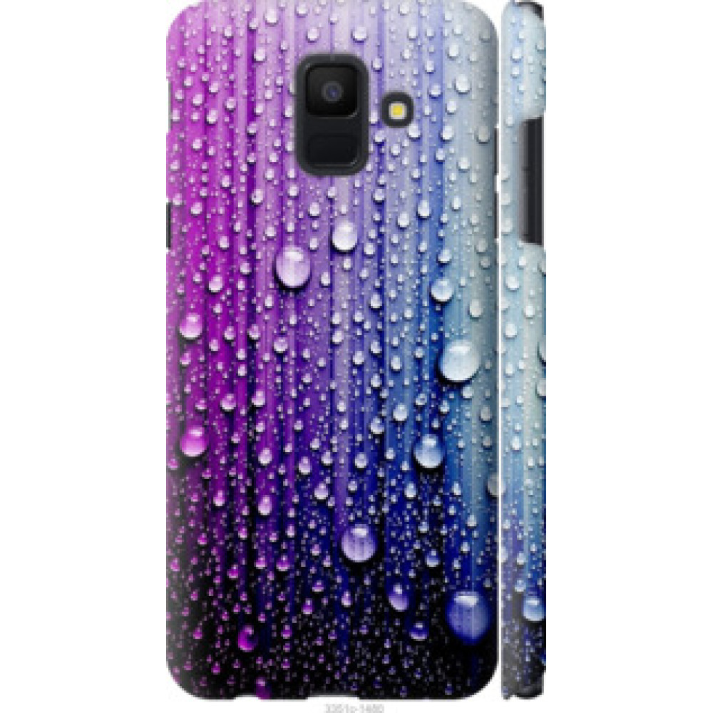 Чехол на Samsung Galaxy A6 2018 Капли воды (3351c-1480)