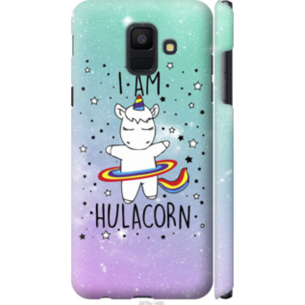 Чехол на Samsung Galaxy A6 2018 I'm hulacorn (3976c-1480)