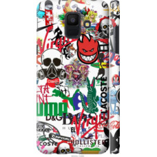 Чехол на Samsung Galaxy A6 2018 Many different logos (4022c-1480)