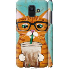 Чехол на Samsung Galaxy A6 2018 Зеленоглазый кот в очках (4054c-1480)