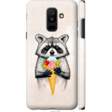 Чехол на Samsung Galaxy A6 Plus 2018 Енотик с мороженым (4602c-1495)