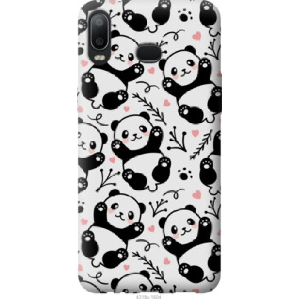 Чехол на Samsung Galaxy A6s Панды (4318u-1604)