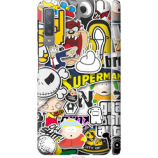 Чехол на Samsung Galaxy A7 (2018) A750F Popular logos (4023c-1582)