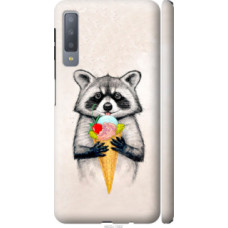 Чехол на Samsung Galaxy A7 (2018) A750F Енотик с мороженым (4602c-1582)