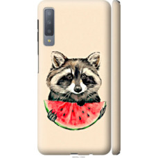 Чехол на Samsung Galaxy A7 (2018) A750F Енотик с арбузом (4605c-1582)