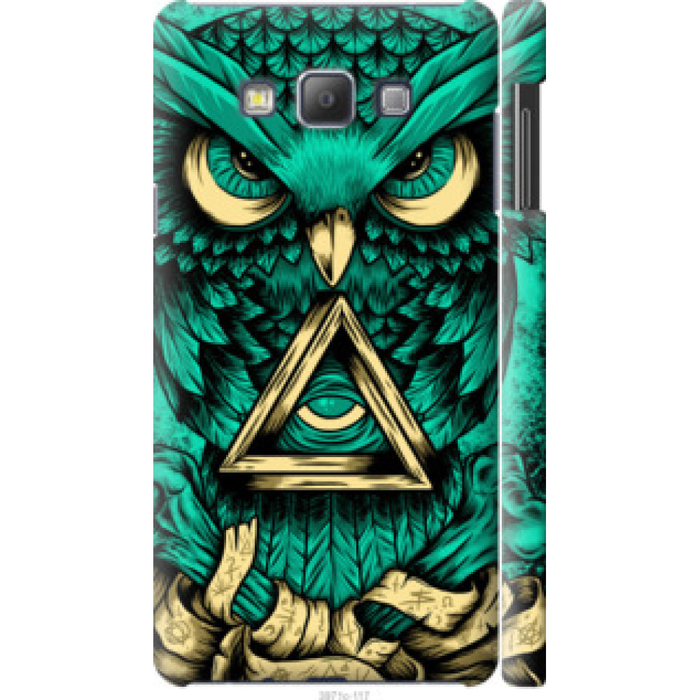 Чехол на Samsung Galaxy A7 A700H Сова Арт-тату (3971c-117)