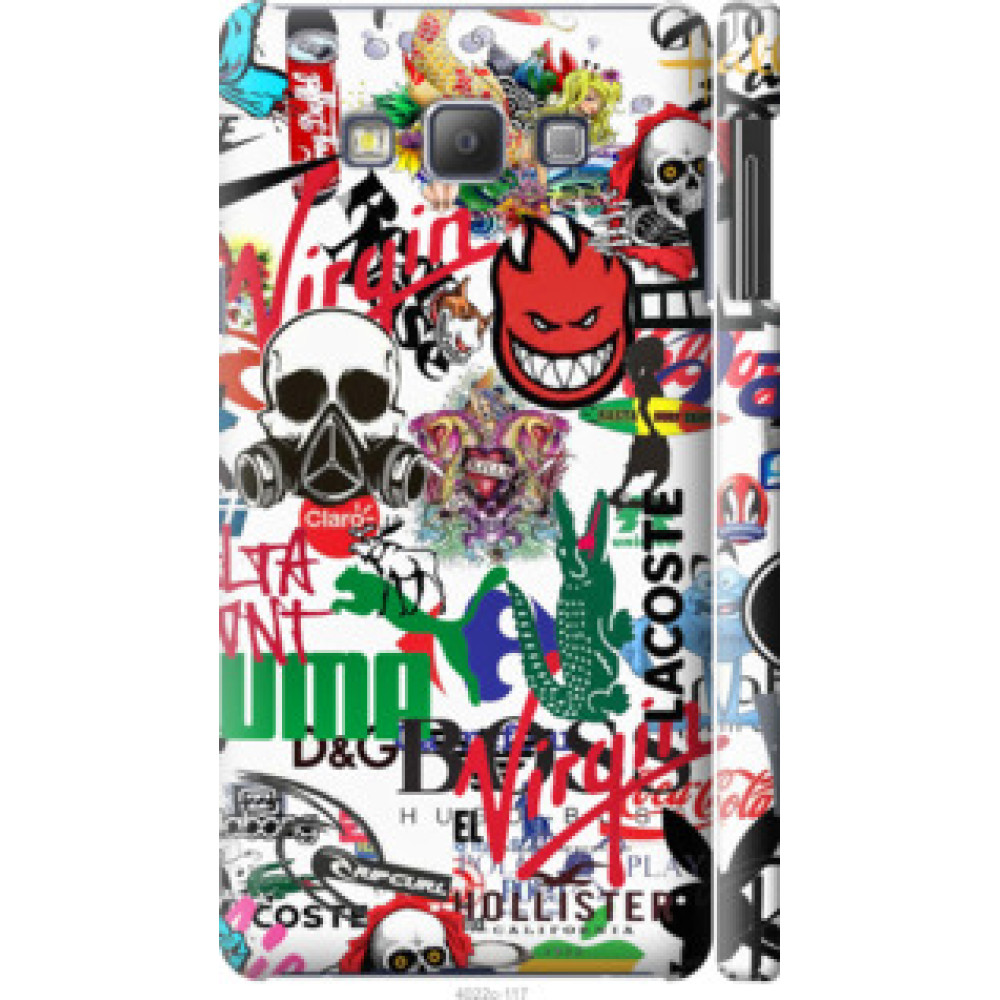 Чохол на Samsung Galaxy A7 A700H Many different logos (4022c-117)