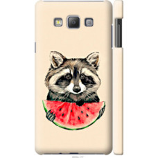 Чехол на Samsung Galaxy A7 A700H Енотик с арбузом (4605c-117)