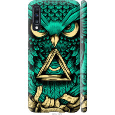 Чехол на Samsung Galaxy A70 2019 A705F Сова Арт-тату (3971c-1675)