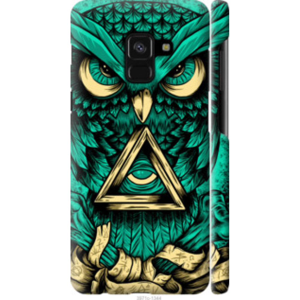 Чехол на Samsung Galaxy A8 2018 A530F Сова Арт-тату (3971c-1344)
