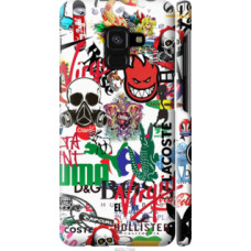 Чехол на Samsung Galaxy A8 2018 A530F Many different logos (4022c-1344)