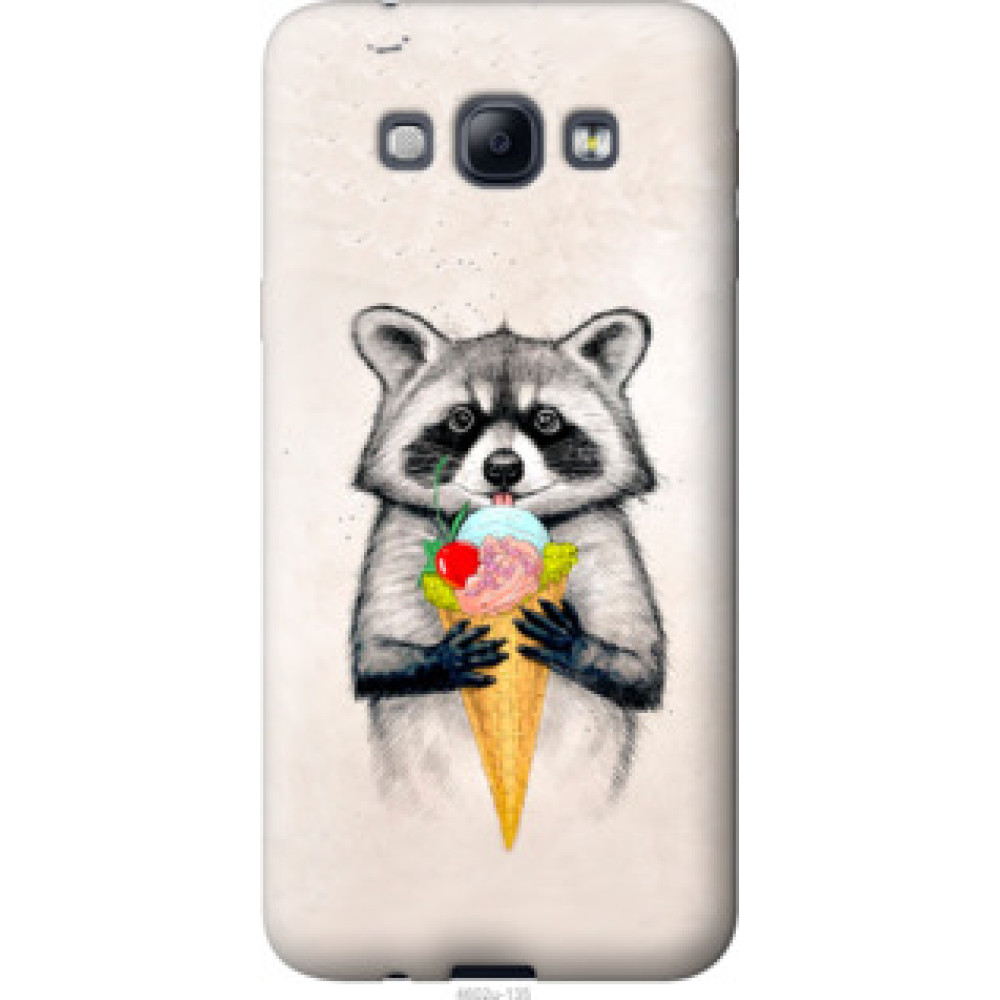 Чохол на Samsung Galaxy A8 A8000 Енотик с мороженым (4602u-135)