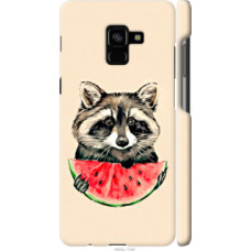 Чехол на Samsung Galaxy A8 Plus 2018 A730F Енотик с арбузом (4605c-1345)