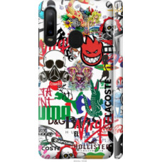 Чехол на Samsung Galaxy A8S Many different logos (4022c-1636)