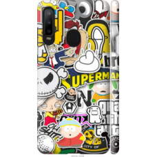 Чехол на Samsung Galaxy A8S Popular logos (4023c-1636)